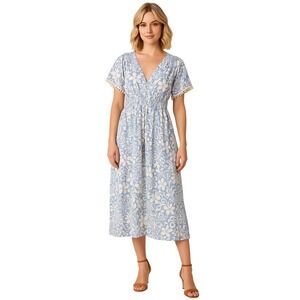 Anthropologie Kindred Plus Size NWOT Come For It Midi Dress Light Floral XXL